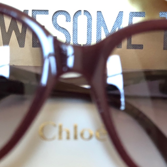 Authentic Chloe Sunglasses, Burgundy- CL223303 main image 9